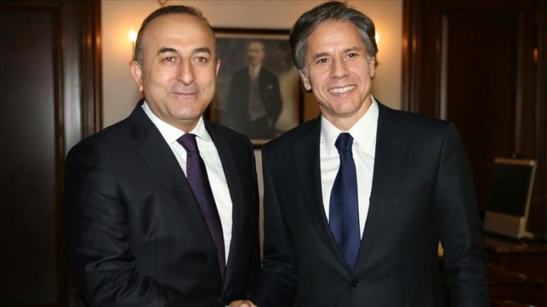 In phone call, top US, Turkish diplomats discuss Ukraine’s humanitarian plight