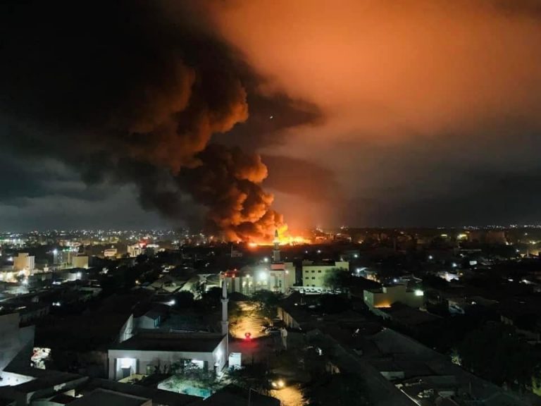 Fire ravages through central Hargeisa market