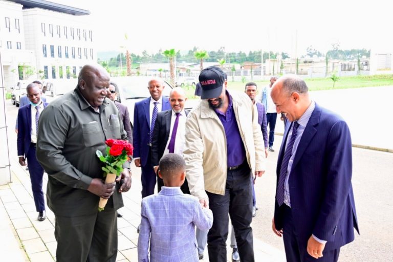 The son of Uganda’s president is in Ethiopia.
