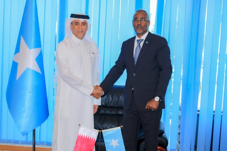 Meeting with Qatari Ambassador by the Minister of Foreign Affairs of Somalia