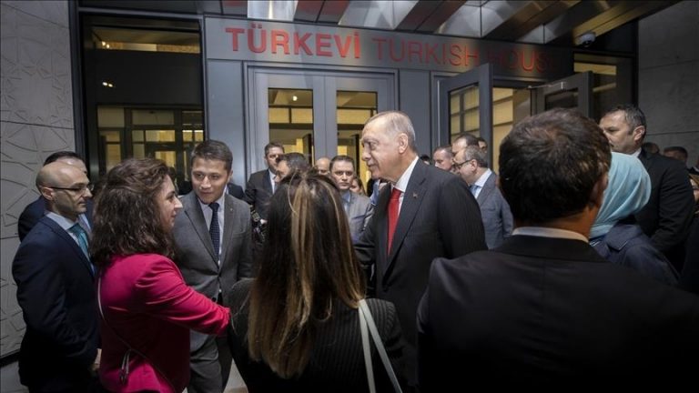 Turkish president in US for UN General Assembly