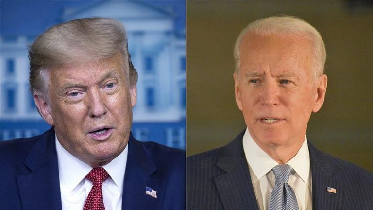 At a rally, Trump refers to Biden as a “enemy of the US.”