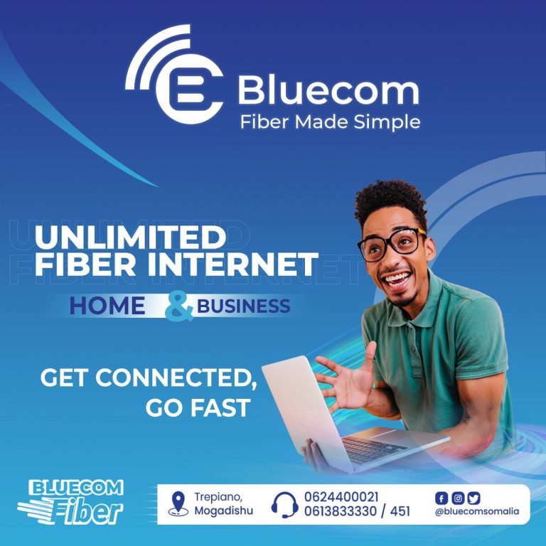 A Lighting Fiber Internet in Somalia.