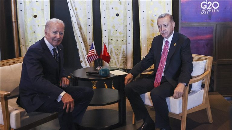 Presidents of Turkey and the US meet during the G-20 summit.