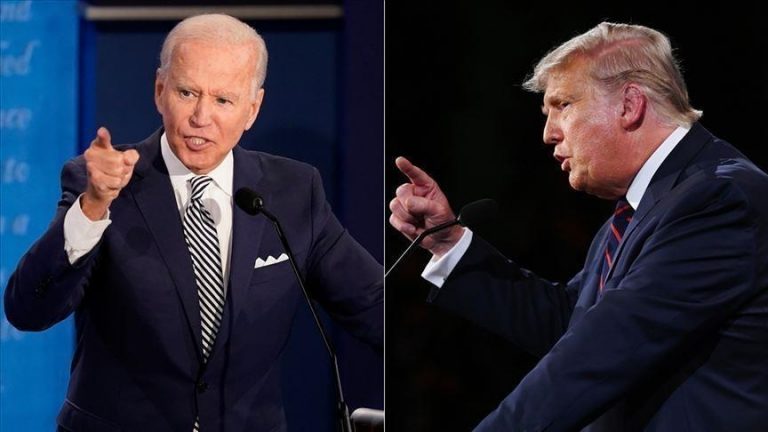 Trump is undermining American democracy, according to Biden.