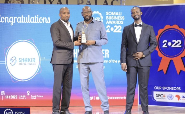 Somali Business Awards : The Best General Trading Company Of The Year 2022 : Shakir General Trading