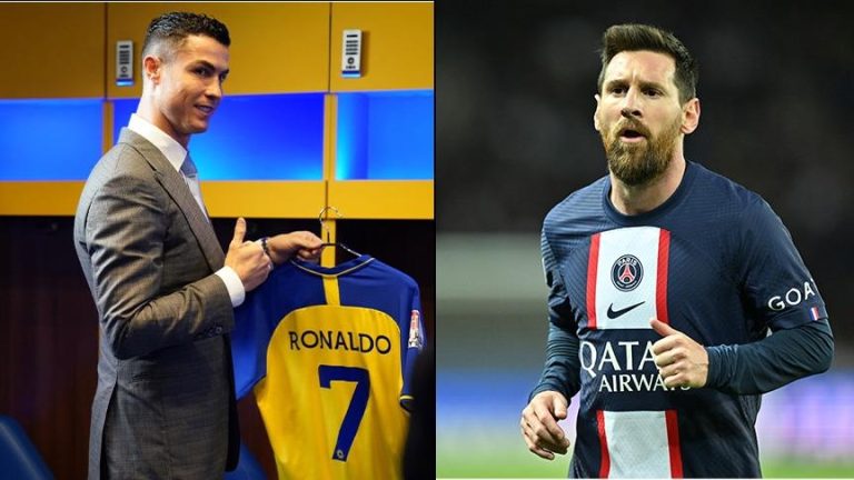 A Saudi tycoon pays $2.6 million to meet Cristiano Ronaldo and Lionel Messi in Riyadh.