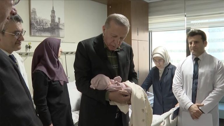The Turkish president names an earthquake victim’s baby in an Istanbul hospital.