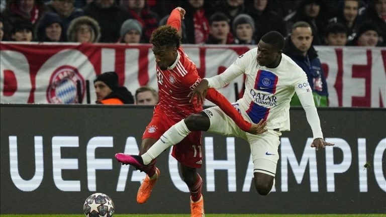 Bayern Munich defeated PSG to advance to the UEFA Champions League quarterfinals.