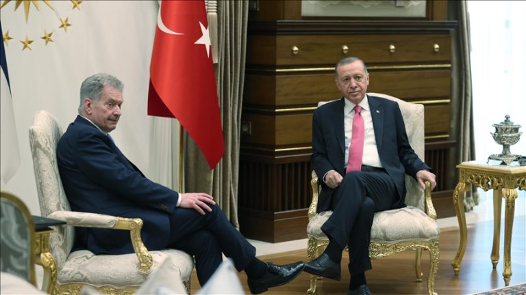 Presidents of Turkey and Finland met in Ankara.