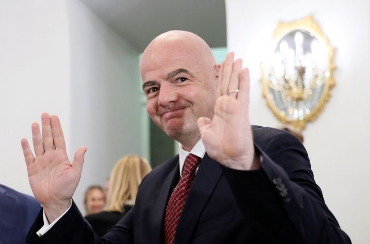 FIFA President Gianni Infantino has been re-elected until 2027.