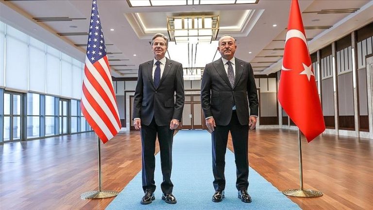 Turkish Foreign Minister and US Secretary of State meet in Brussels
