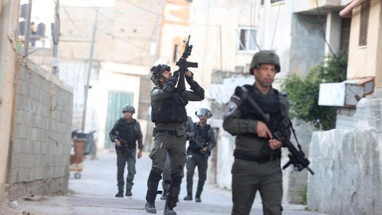 An Israeli military operation in Nablus killed one Palestinian and injured six others.