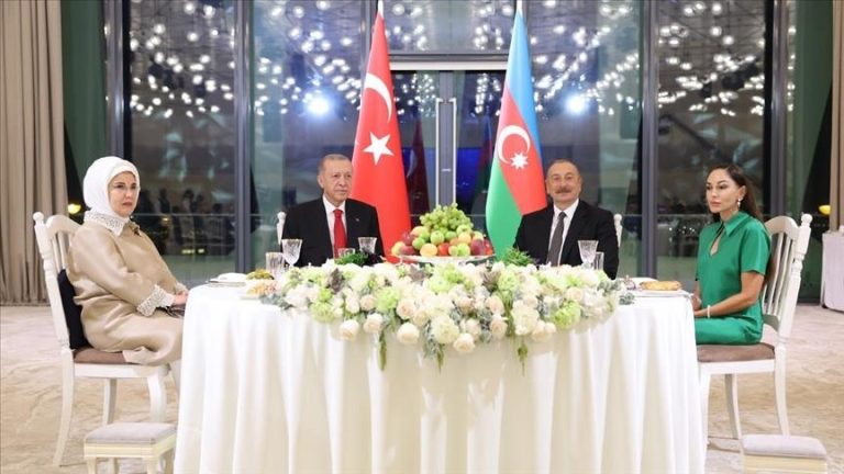 After his reelection, the Turkish president travels to Azerbaijan.