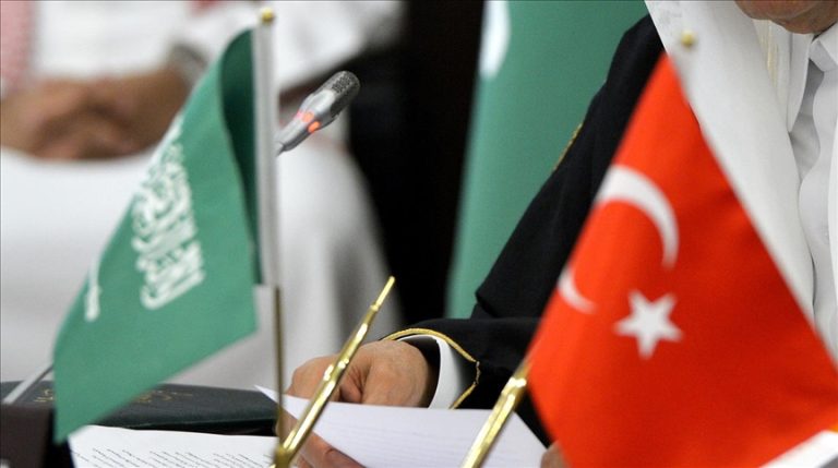 Turkey and Saudi Arabia sign agreements on investment, defence, energy, and communications.