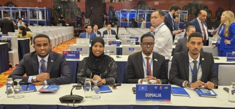 Somalia participates in the 9th Global Conference of Young Parliamentarians on SDG adoption through digitization.