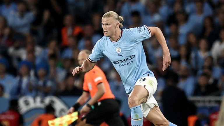 Erling Haaland of Manchester City has been selected UEFA Men’s Player of the Year.