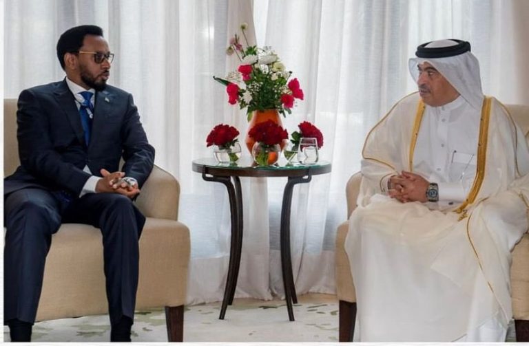 In Morocco, the Minister of Finance talks with his Qatari counterpart.