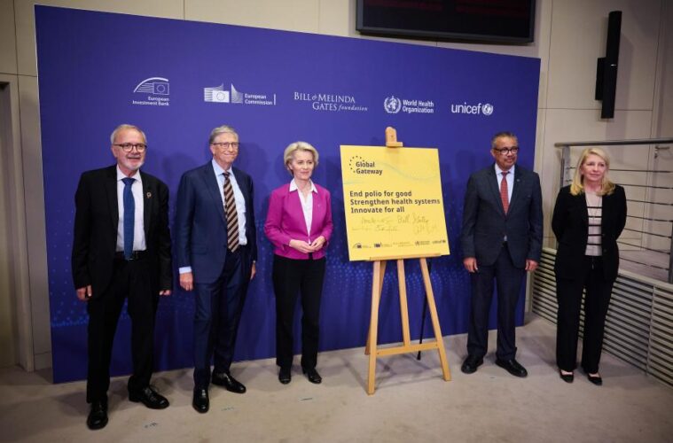EU and Bill Melinda Gates Foundation pledge €1.1 billion for polio eradication programs   in low-income countries