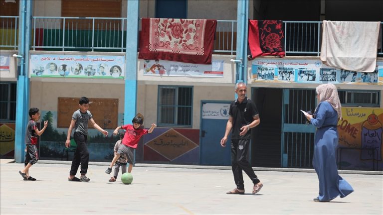 Nearly 74,000 Palestinians have been displaced in Gaza as a result of the fighting, according to the UN.