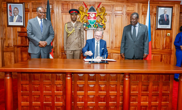 Czech Republic PM Petr Fiala Visits Kenya for Bilateral Engagements