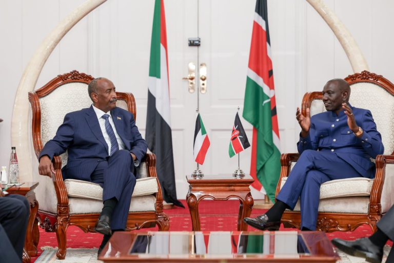 Al-Burhan  is committed to peace , says President Ruto during a State visit by Sudan leader