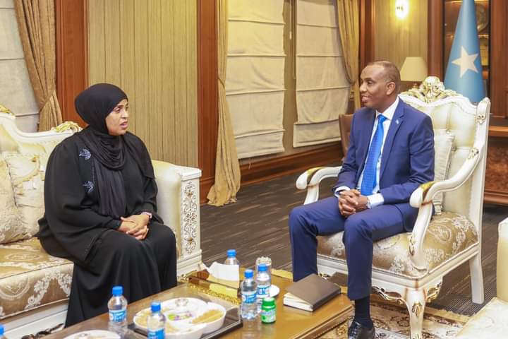 Somali Prime Minister meets with Minnesota State Representative Hodan Hassan to discuss Somalia’s recent reforms and law enhancements.