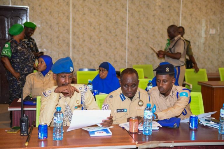 ATMIS organizes community police training for SPF personnel in Mogadishu.