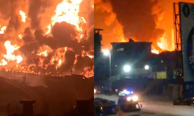 Officials in Guinea are responding to a gasoline storage explosion and fire in Conakry.