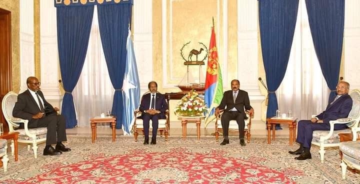 President Hassan visits to Eriteria.