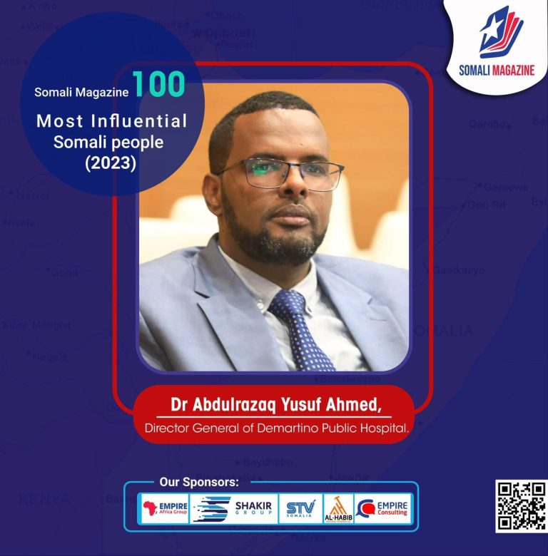 Dr Abdulrazaq Yusuf Ahmed, MBChB,MD,MPH,FeSMA,FRSPH, FRSTMH  Director General of Demartino Public Hospital.