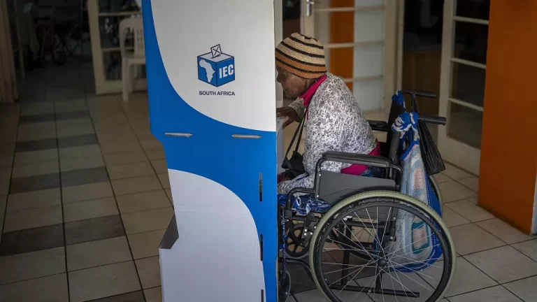 South Africans with special permissions voted on Monday.