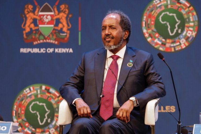 President Hassan Sheikh Mohamud advocated for global solutions at African Development Bank meetings.