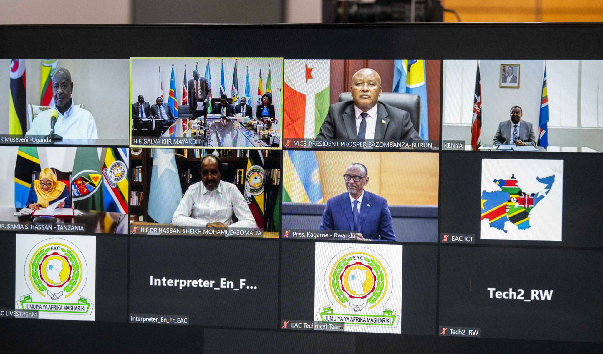 President Hassan Sheikh Mohamud attends the first EAC summit as Somalia ...