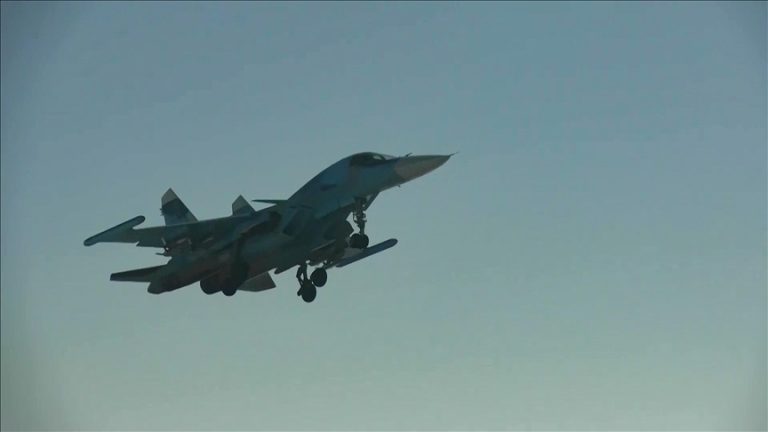 Two pilots were killed when a Russian Su-34 fighter jet crashed.