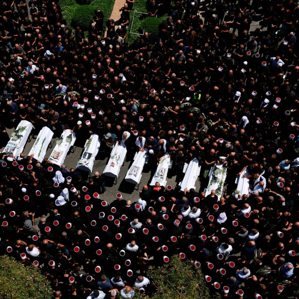 Middle East Golan Strike casualties being laid to rest