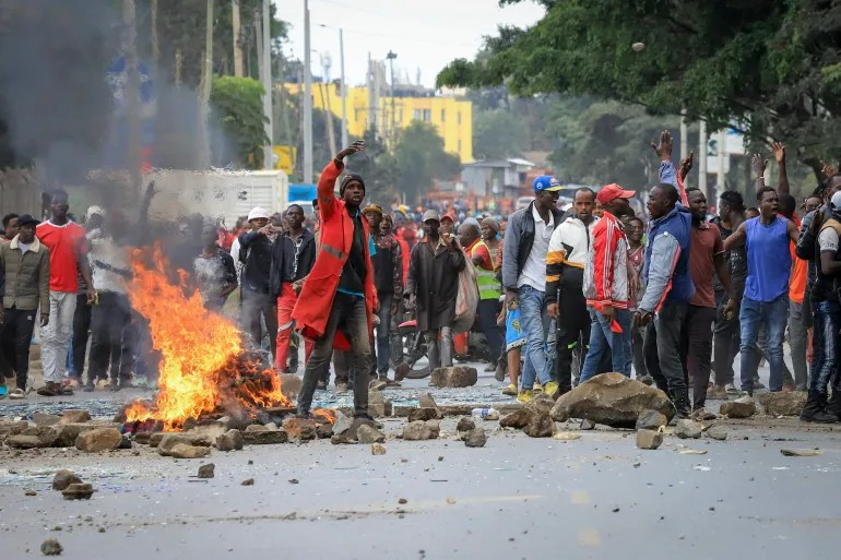 Kenyan youth Protestors