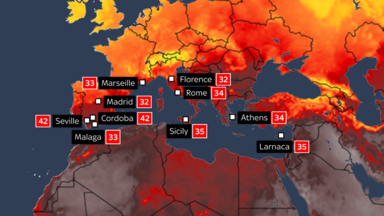 Record Heatwave Sweeps Across Southern Europe