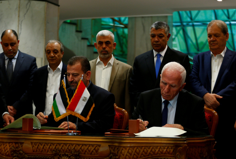 Palestinian rivals Hamas and Fatah sign reconciliation agreement in China
