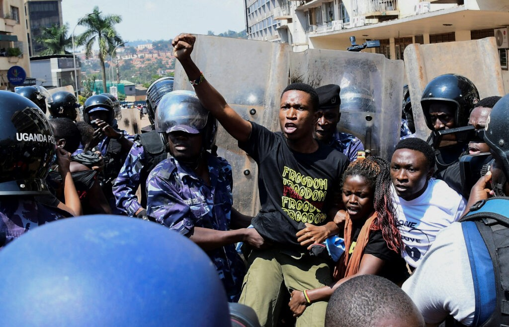 Uganda Youth protestors