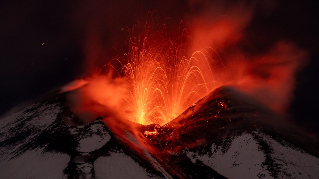 Mount Etna Erupts