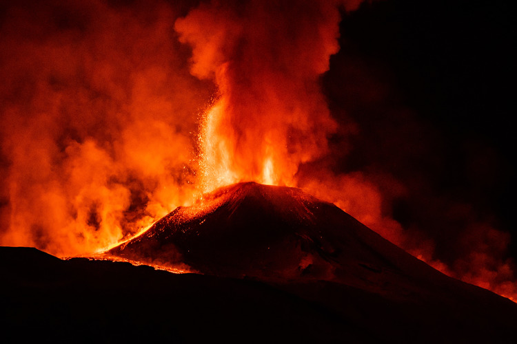 Mount Etna Erupts