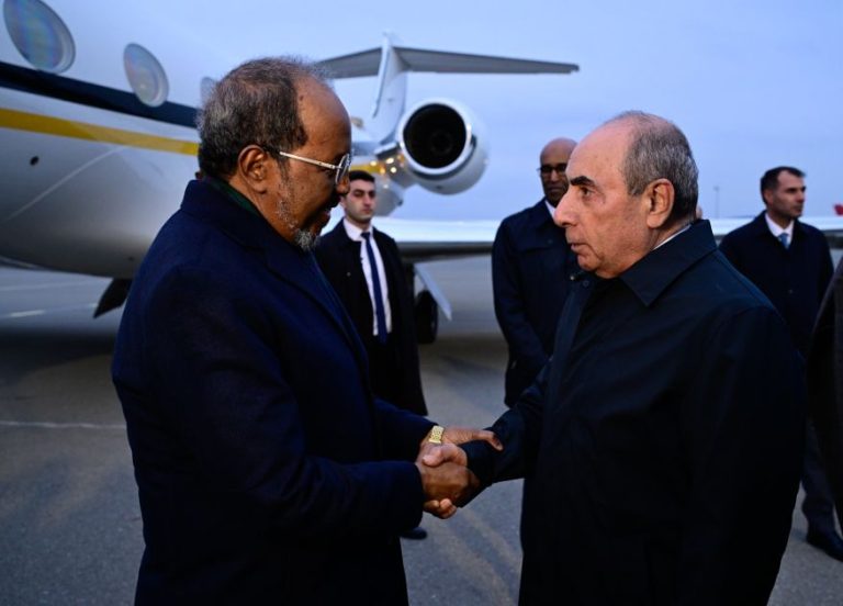 Somali President Hassan Sheikh Mohamud Makes Historic Visit to Azerbaijan