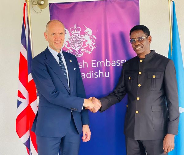 Key Meeting Between Somali Minister of Public Works and UK Ambassador Advances Reconstruction Efforts in Somalia