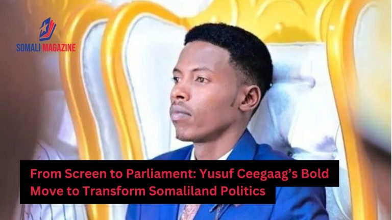 Renowned Somali actor Yusuf Abdullahi Muse, popularly known by his stage name Yusuf Ceegaag, has announced his candidacy for a seat in the Somaliland Parliament, marking a unique transition from the world of entertainment to politics.