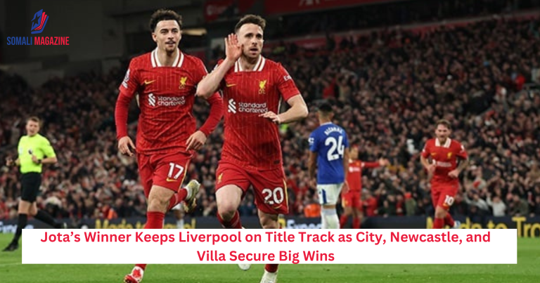 Jota’s Winner Keeps Liverpool on Title Track as City, Newcastle, and Villa Secure Big Wins