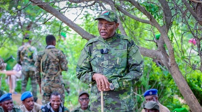 Southwest President Laftagareen Rallies Troops Ahead of Major Anti-Al-Shabaab Offensive