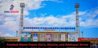African Football Legends Arrive in Mogadishu for FIFA-Backed Peace Tour