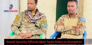 Somali Security Officials Meet Tardo Elders to Strengthen Anti-Al-Shabaab Campaign