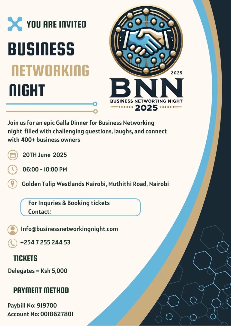 Shaking Hands, Sharing Visions: Business Networking Night 2025 Arrives in Nairobi